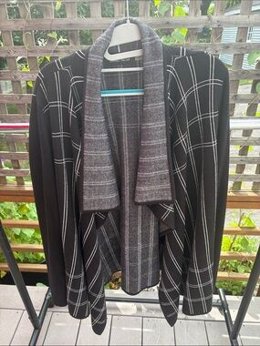 Ivanka Trump open-front waterfall cardigan